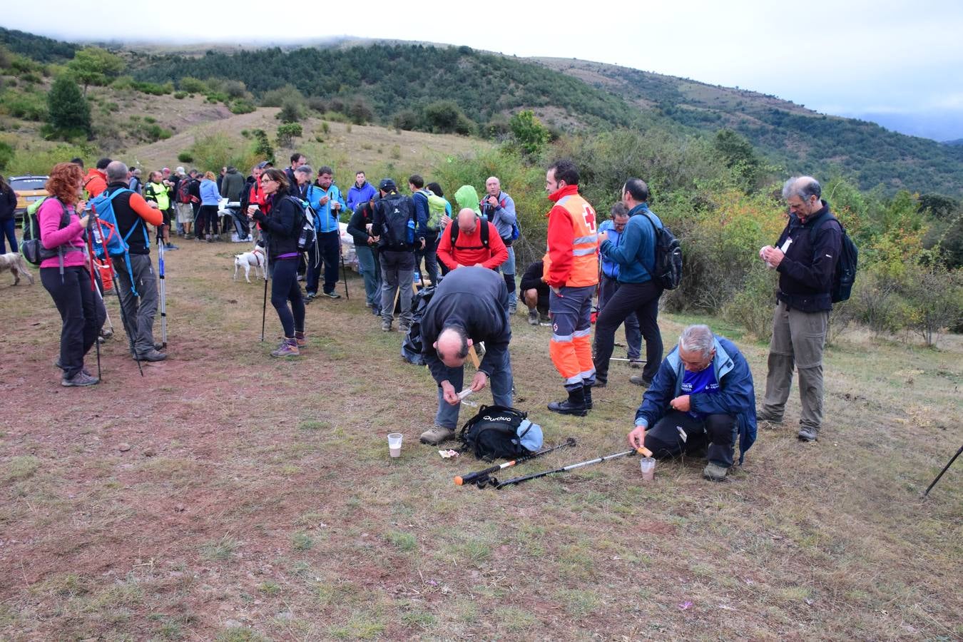 Cerca de 450 valientes tomaron la salida de la Marcha Hoyos de Iregua en Villoslada de Cameros