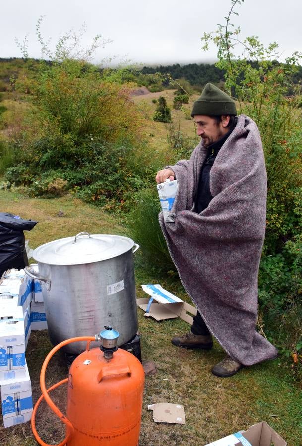 Cerca de 450 valientes tomaron la salida de la Marcha Hoyos de Iregua en Villoslada de Cameros