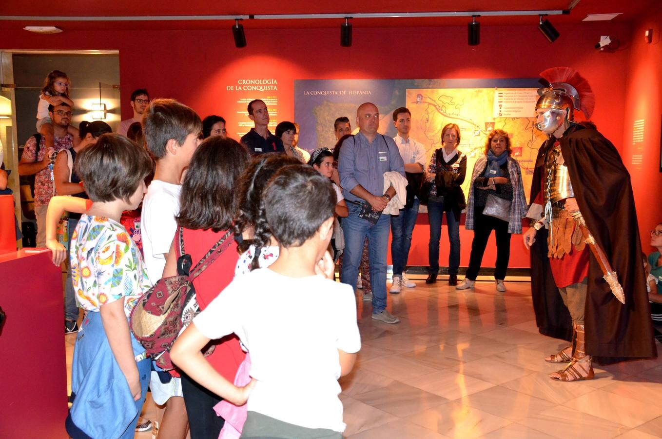 Visita teatralizada que se desarrollóen el Museo de la Romanización de Calahorra.