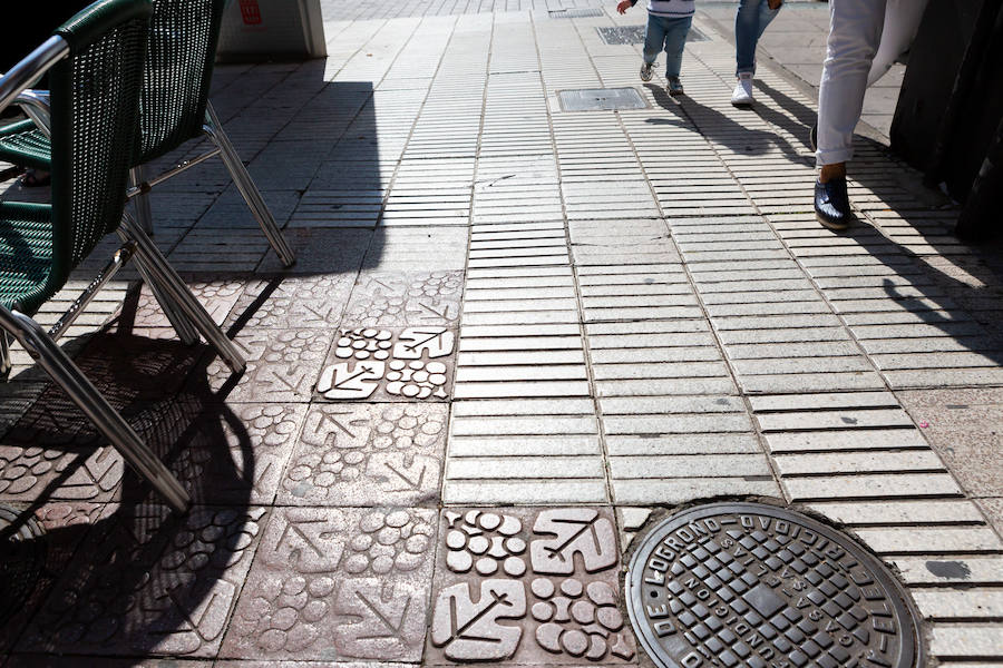 La calle San Antón de Logroño, centro de pasiones compradoras entre logroñeses y visitantes está notando el exceso de trote. La falta de mantenimiento y algunas decisiones dudosas no dejan espacio para la queja. El brillo de las luces de sus escaparates no esconde los problemas de esqueleto.