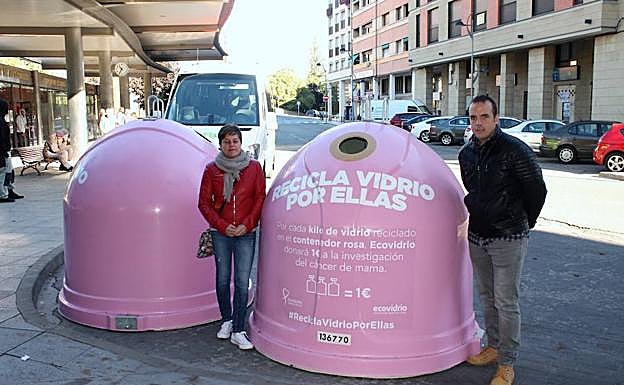 Olarte y Bejarano presentaron los contenedores en Nájera. 