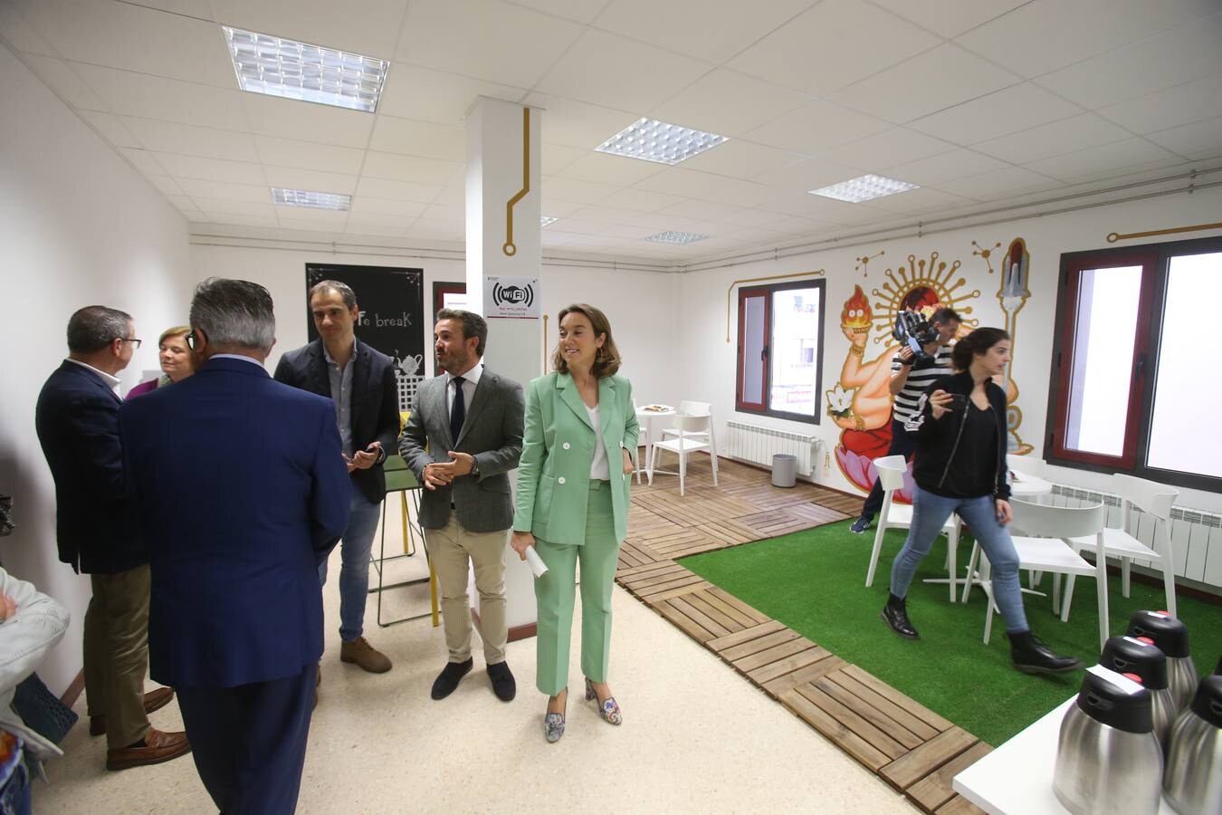 Gamarra inaugura el espacio dentro de las instalaciones del Smart Logroño