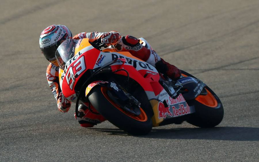 GP de San Marino. Márquez quedó segundo en el circuito de Misano por detrás de Andrea Dovizioso. 