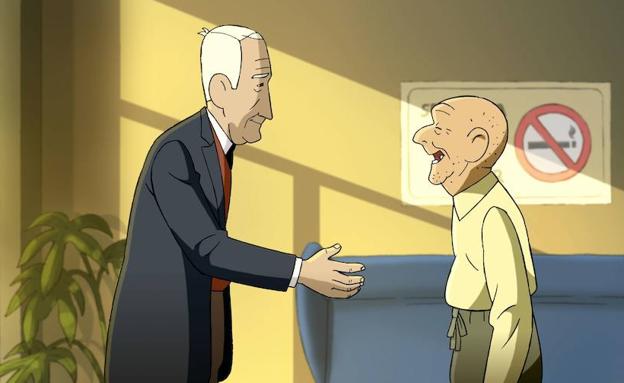 Fotograma de la película de animación 'Arrugas' que aborda el alzheimer. 