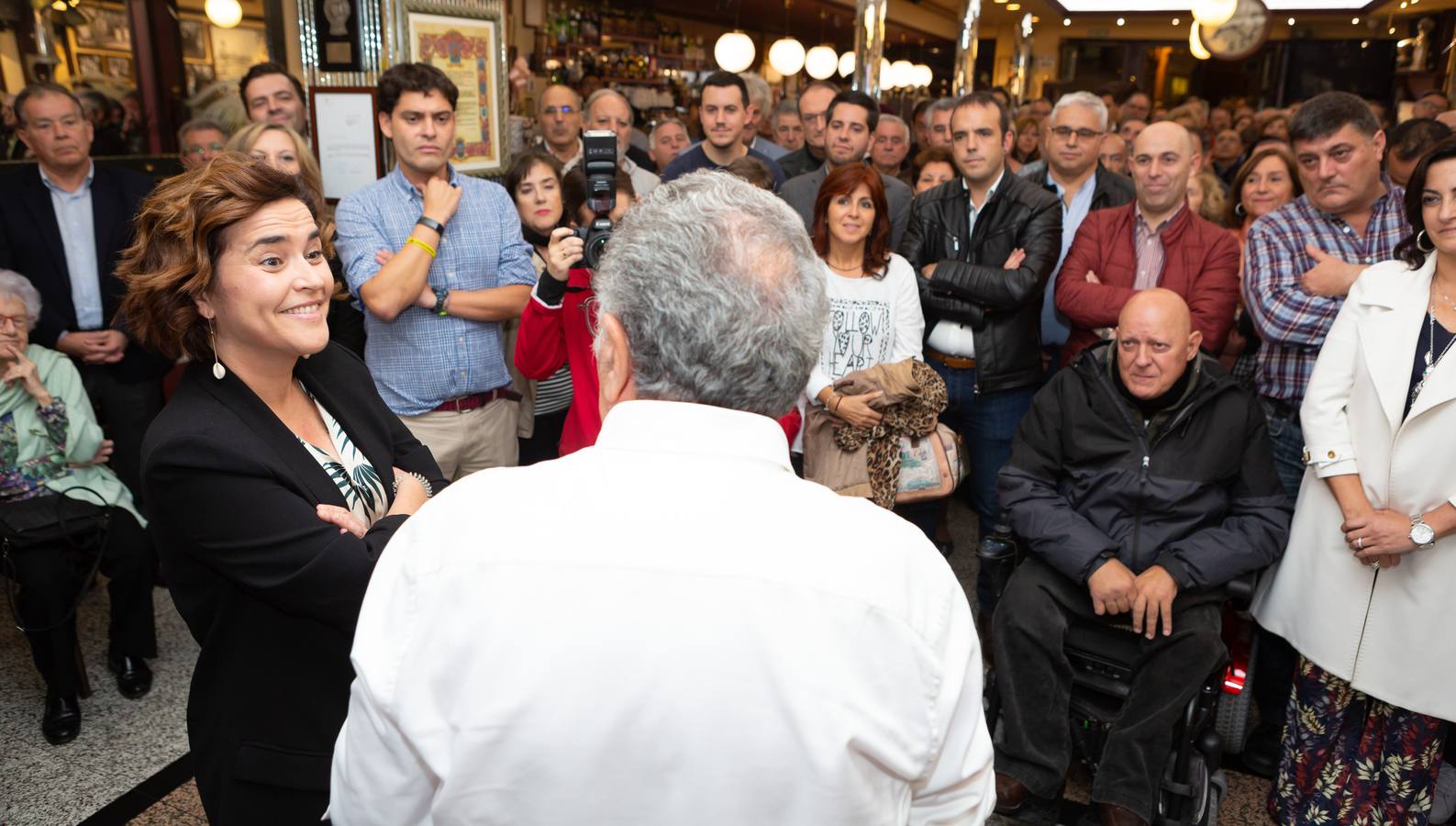 La socialista presenta su candidatura a encabezar la lista del PSOE a la Alcaldía de Logroño