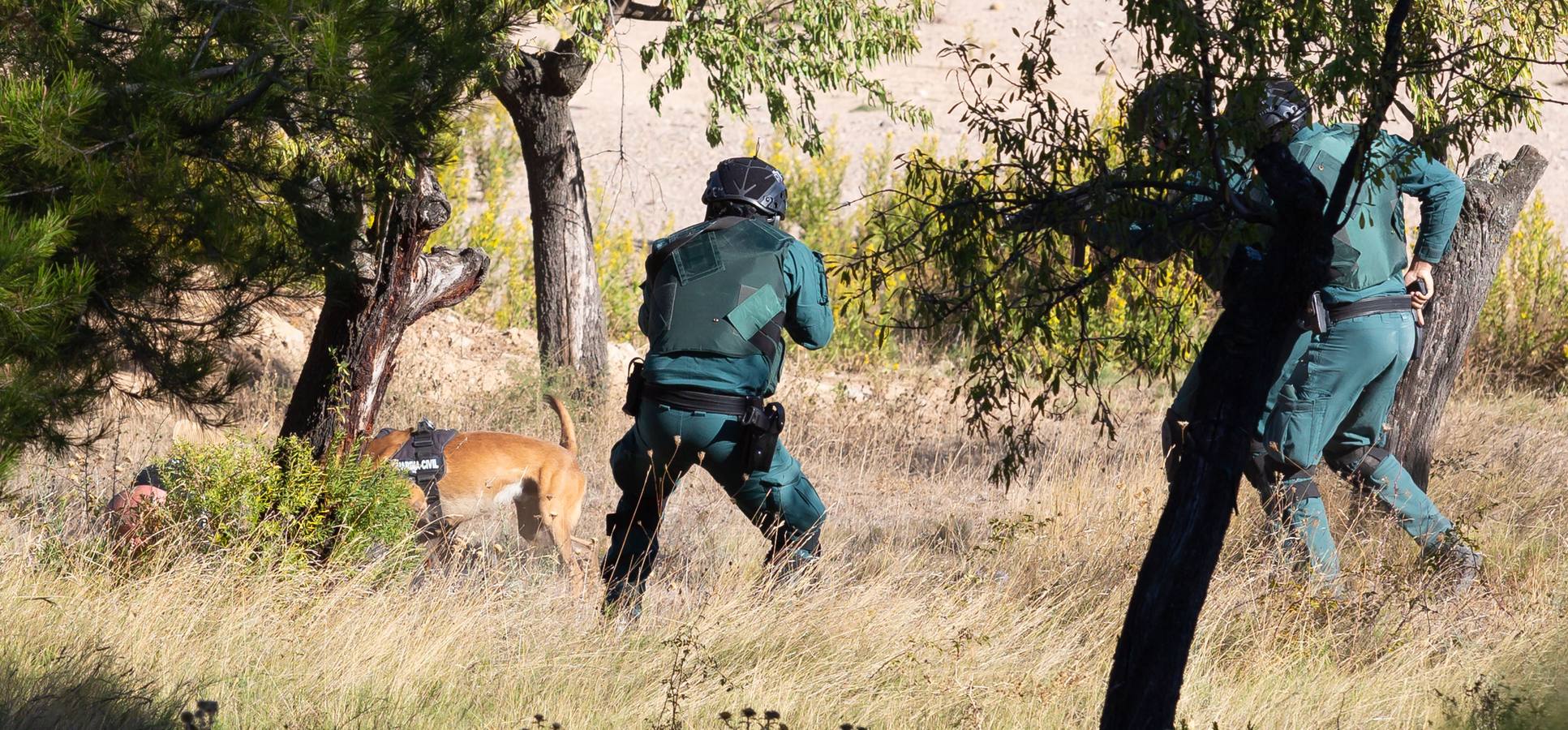 El Grupo de Acción Rápida (GAR) de la Guardia Civil y la Gendarmería Francesa están desarrollano unas jornadas prácticas en Logroño para implementar un nuevo sistema de detección de explosivos con perros en grandes concentraciones de personas, como eventos deportivos o musicales.