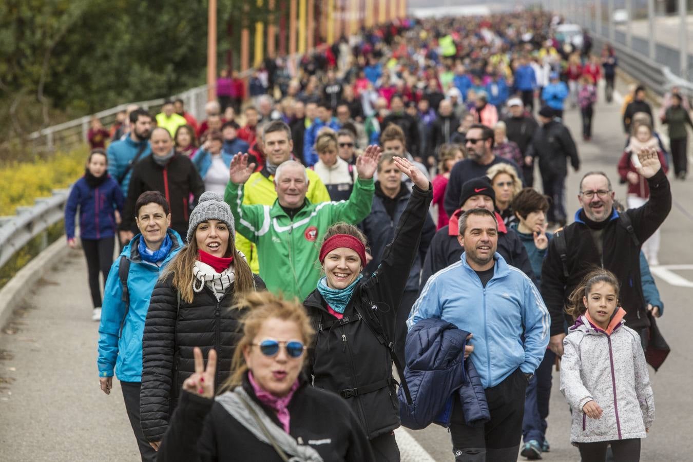 Más allá de la práctica deportiva, el objetivo de la prueba son las donaciones que cada «marchoso» realiza