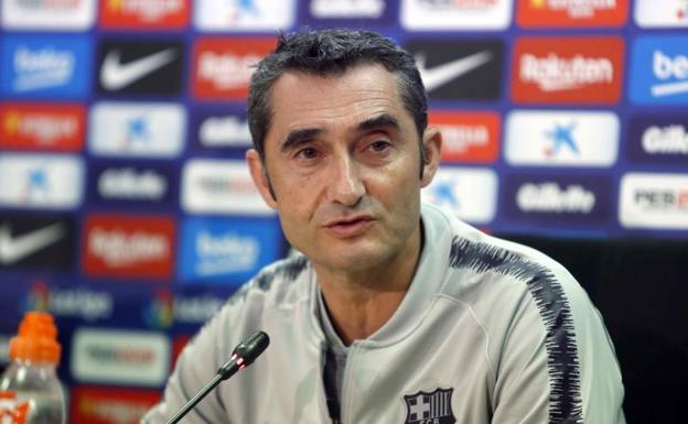 Ernesto Valverde, entrenador del Barcelona. 