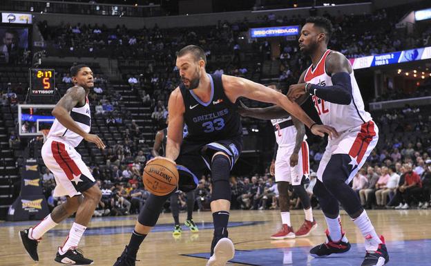 Marc Gasol, durante el partido de los Griezzlies. 