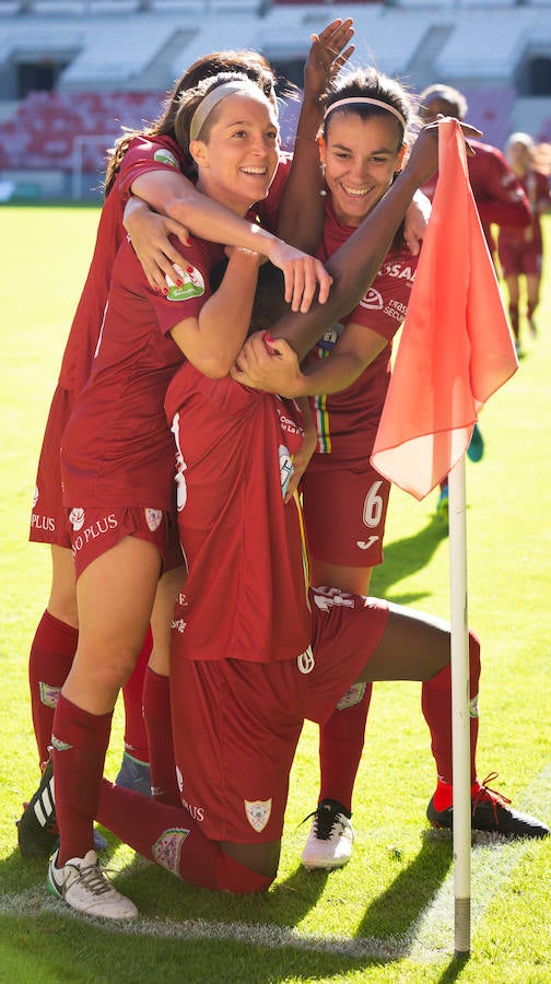 El EDF recupera la sonrisa después de ganar al Huelva en Las Gaunas por 2-0 y encadenar su segudo triunfo de año. Toca disfrutar.