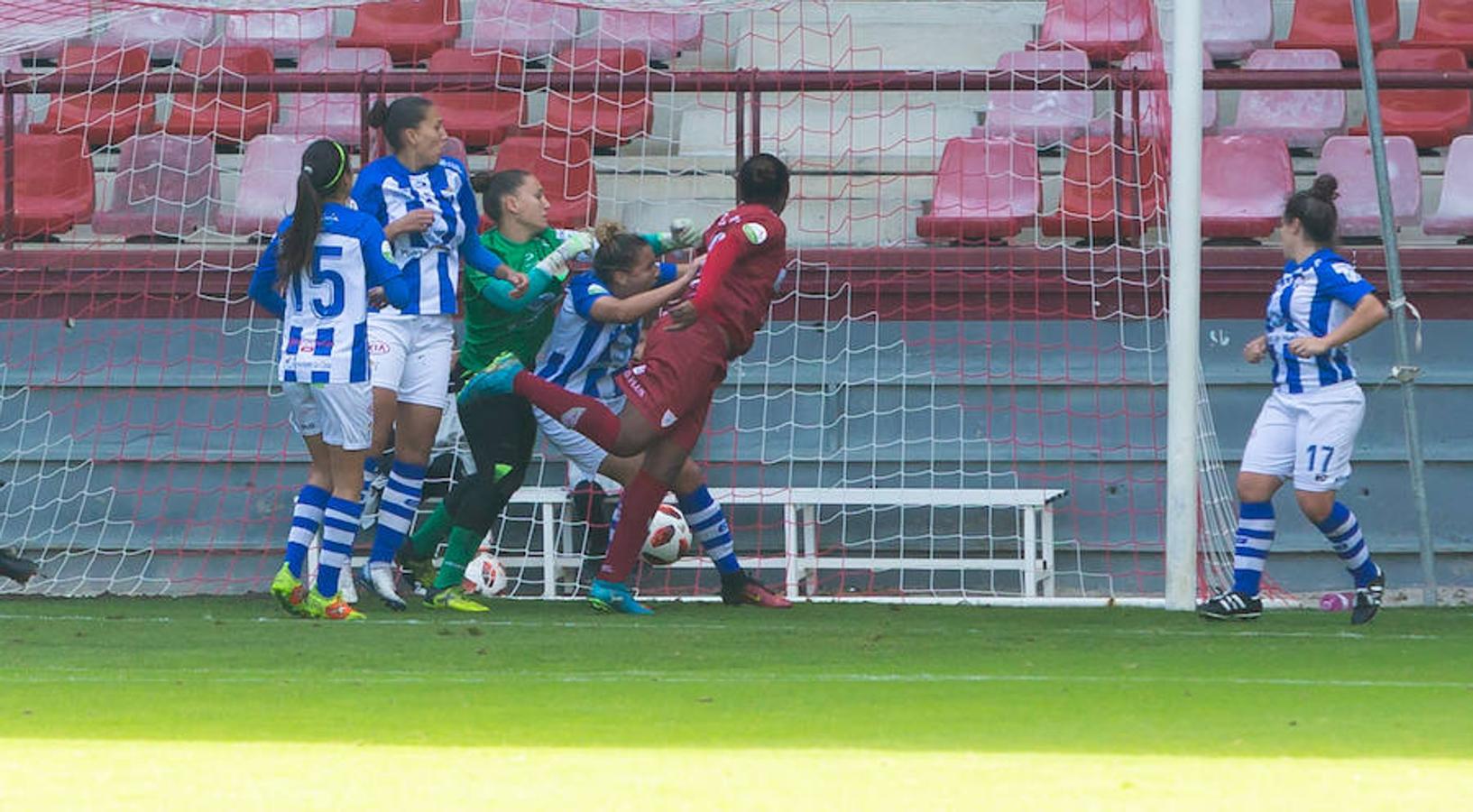 El EDF recupera la sonrisa después de ganar al Huelva en Las Gaunas por 2-0 y encadenar su segudo triunfo de año. Toca disfrutar.