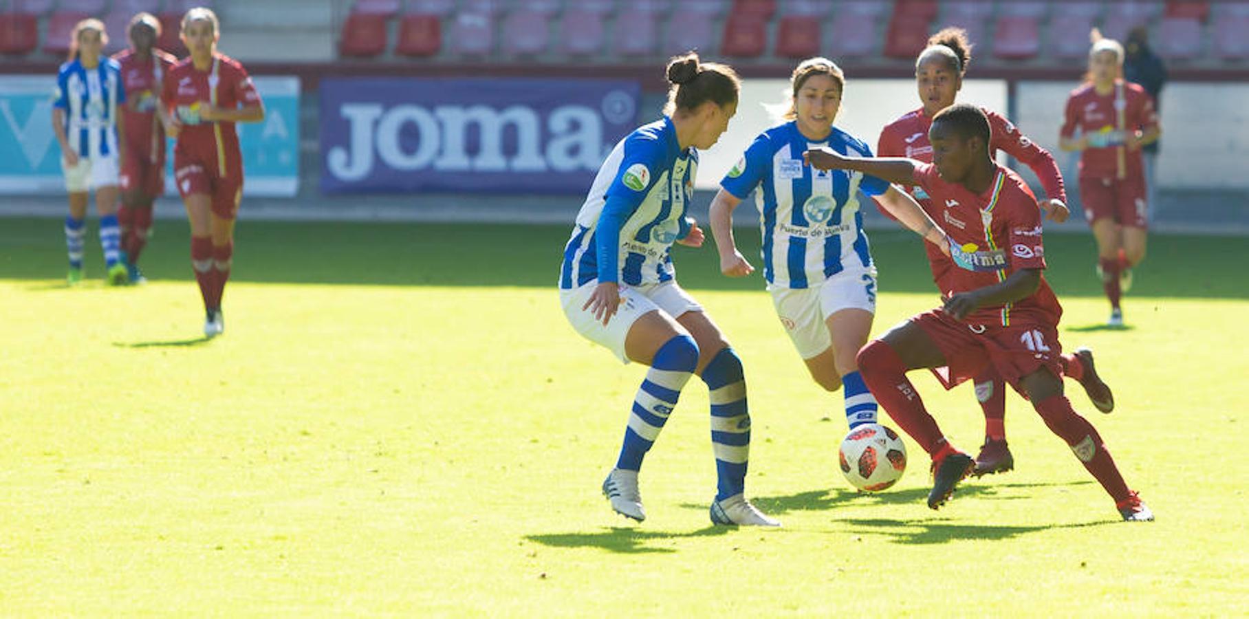 El EDF recupera la sonrisa después de ganar al Huelva en Las Gaunas por 2-0 y encadenar su segudo triunfo de año. Toca disfrutar.