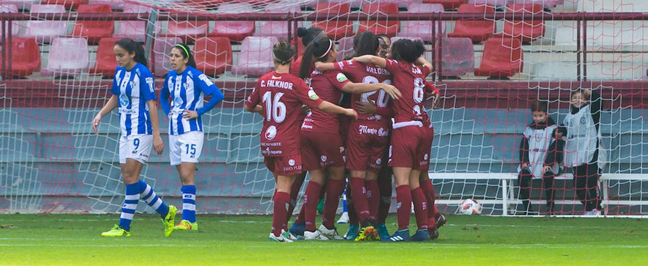 El EDF recupera la sonrisa después de ganar al Huelva en Las Gaunas por 2-0 y encadenar su segudo triunfo de año. Toca disfrutar.