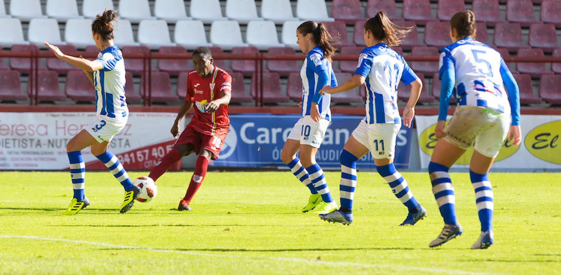 El EDF recupera la sonrisa después de ganar al Huelva en Las Gaunas por 2-0 y encadenar su segudo triunfo de año. Toca disfrutar.