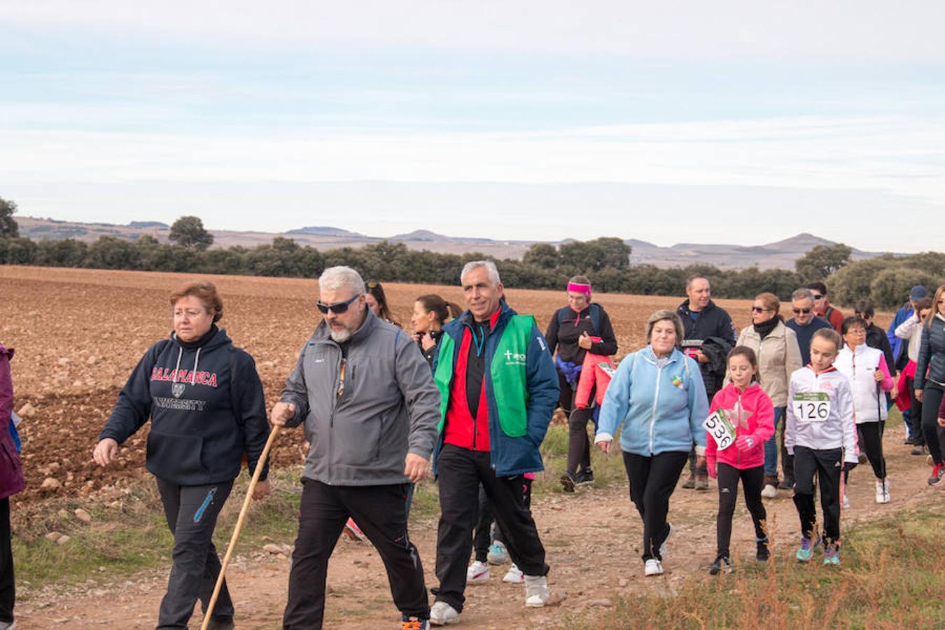 La iniciativa 'En marcha por la vida' ha reunido unas 650 personas para salir de paseo en una iniciativa organizada por la Asociación Española Contra el Cáncer de La Rioja, organizadora de la caminata que cubrió unos 12 kilómetros desde Santo Domingo de la Calzada y Hervías, y regreso. 