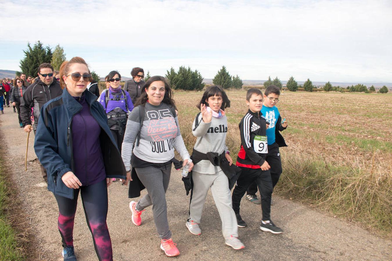 La iniciativa 'En marcha por la vida' ha reunido unas 650 personas para salir de paseo en una iniciativa organizada por la Asociación Española Contra el Cáncer de La Rioja, organizadora de la caminata que cubrió unos 12 kilómetros desde Santo Domingo de la Calzada y Hervías, y regreso. 