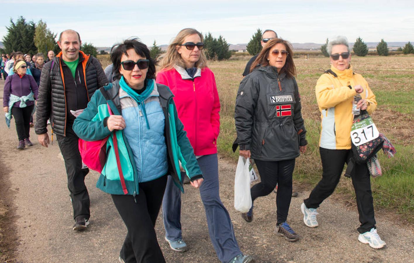 La iniciativa 'En marcha por la vida' ha reunido unas 650 personas para salir de paseo en una iniciativa organizada por la Asociación Española Contra el Cáncer de La Rioja, organizadora de la caminata que cubrió unos 12 kilómetros desde Santo Domingo de la Calzada y Hervías, y regreso. 