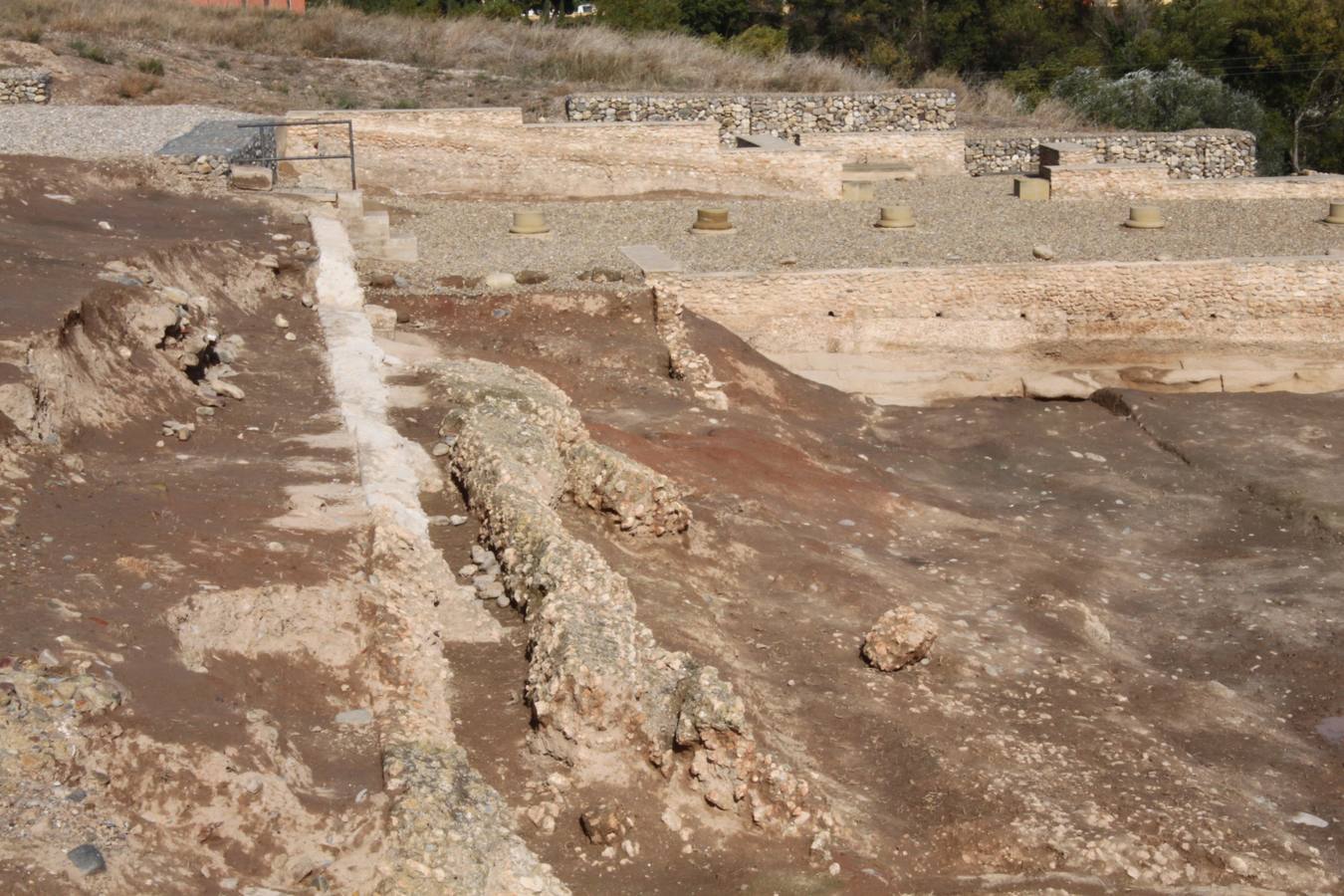 Un centenar de vecinos puedo disfrutar de una vista diferente de la ciudad romana.