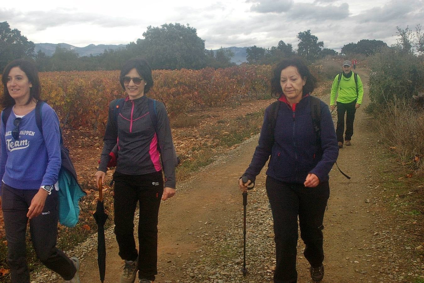 Alrededor de 150 personas estaban inscritas para tomar parte en una nueva edición de la 'Marcha de otoño', que tuvo lugar en Cenicero