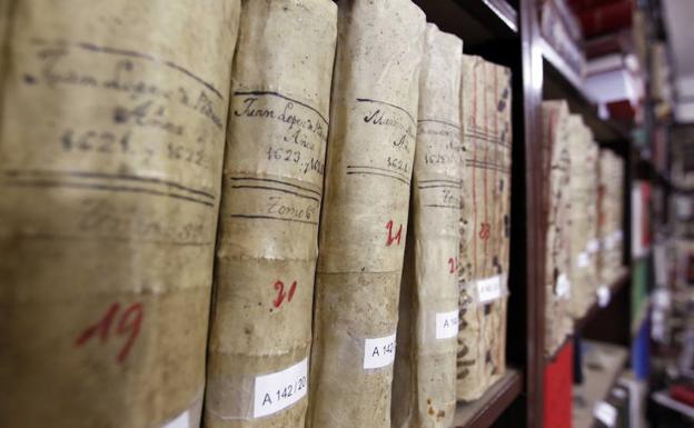 Tomos de la biblioteca de San Millán. 