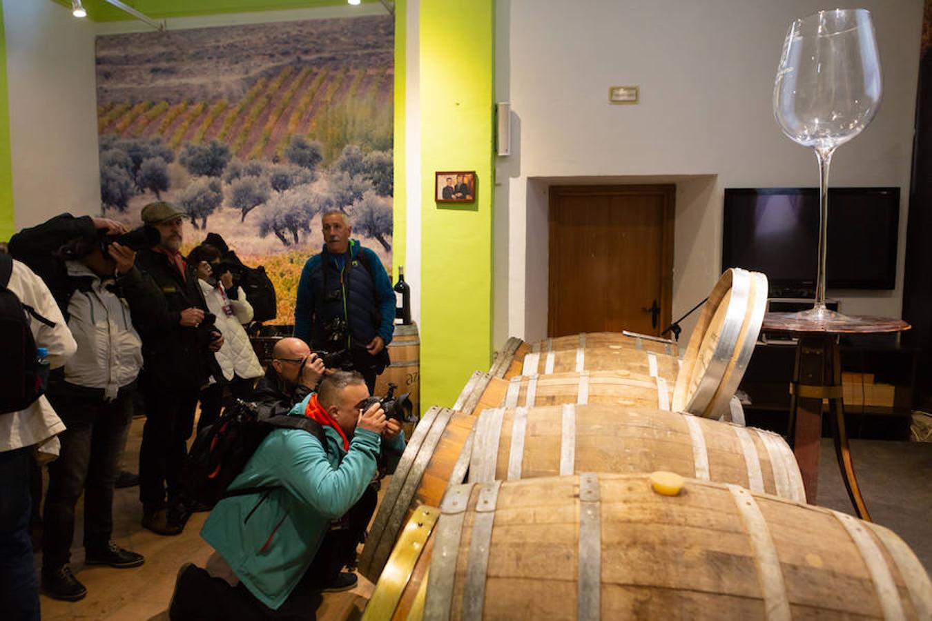 El sol y el buen tiempo se aliaron para hacer «la fotografía perfecta» en el VIII Rally Fotográfico del Rioja, que ayer reunió a 95 participantes y recorrió rincones y bodegas de Aldeanueva, Azagra y Navarrete.