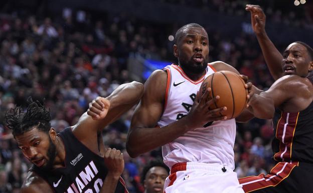 Serge Ibaka, durante el partido. 