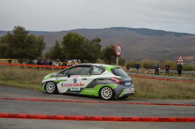 Alustiza se subió al tercer escalón del podio en el Rallysprint Callaghan de Arnedo-Arnedillo. :: v. s.