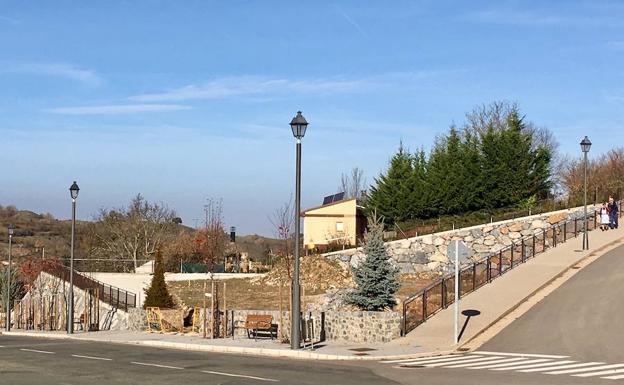 Espacio público en Castroviejo para la nueva instalación. 