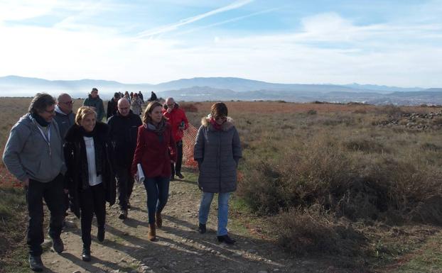 Visita a las obras del Monte Cantabria.