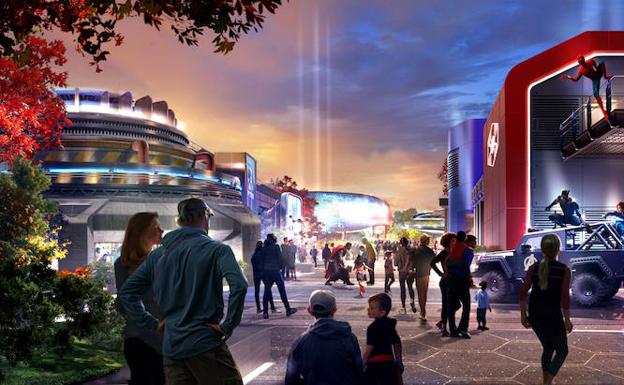 Nueva zona Marvel en los Walt Disney Studios de París. 