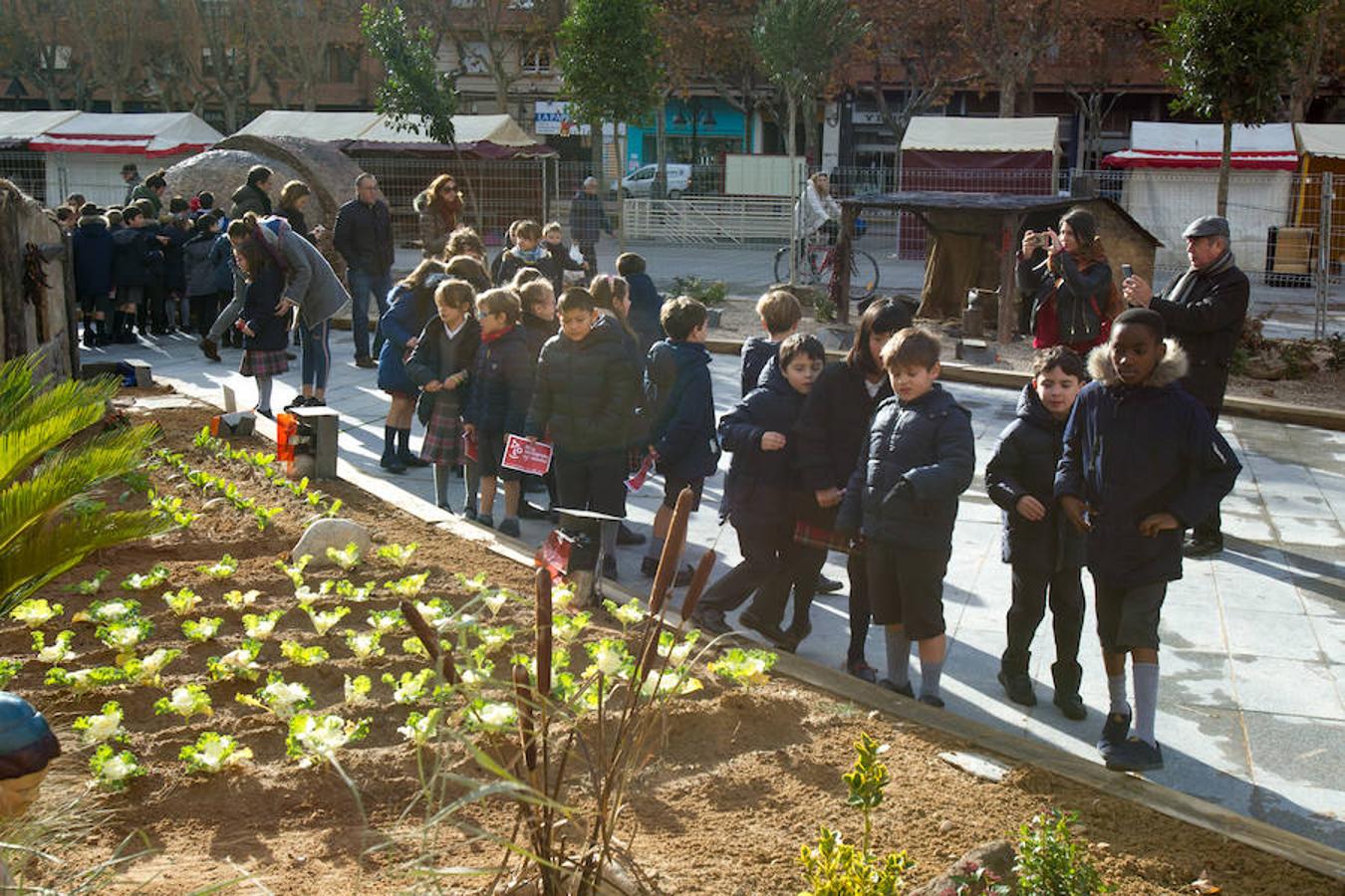 La alcaldesa de la capital riojana, Concepción Gamarra, ha felicitado hoy la Navidad a los logroñeses en la inauguración del Belén monumental situado en la plaza del Consistorio en la que han participado 220 niños de los colegios Compañía de María, San Francisco, Duquesa de la Victoria y Adoratrices, acompañados por la Banda de Música de Logroño.