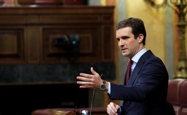 El líder del PP, Pablo Casado.