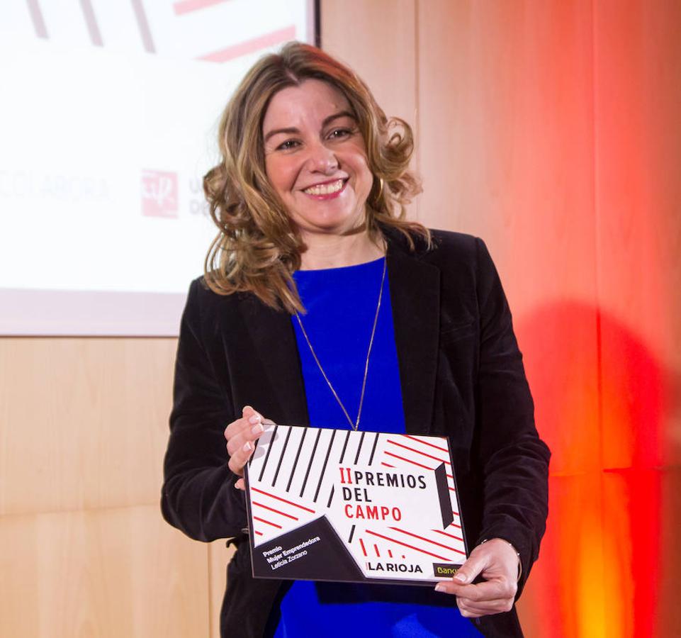 La segunda edición de los Premios del Campo pone en valor a los referentes de nuestra tierra con Leticia Zorzano, la Cooperativa Garu, la Huerta de Rizos, Huevocón, Luis Alberto Lecea, José Ángel Alegría y Aceite de La Rioja merecedores de los premios 2018.