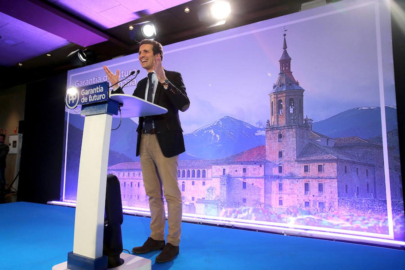 El presidente del PP presentó a José Ignacio Ceniceros y Cuca Gamarra como candidatos a presideir el Gobierno de La Rioja y la alcaldía de Logroño en el que puede catalogarse como primer acto de campaña de los populares para las elecciones del 2019