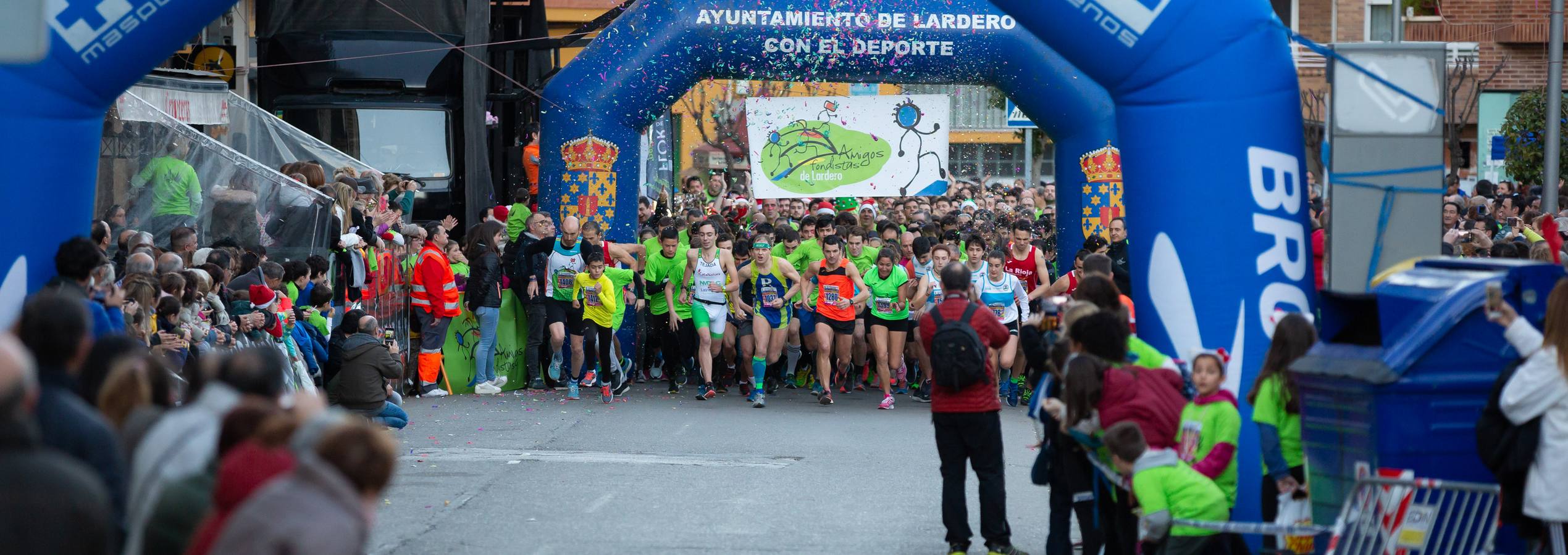 Los dos atletas que habían vencido por la mañana en Navarrete repiten triunfo en una prueba con más de 1.800 atletas