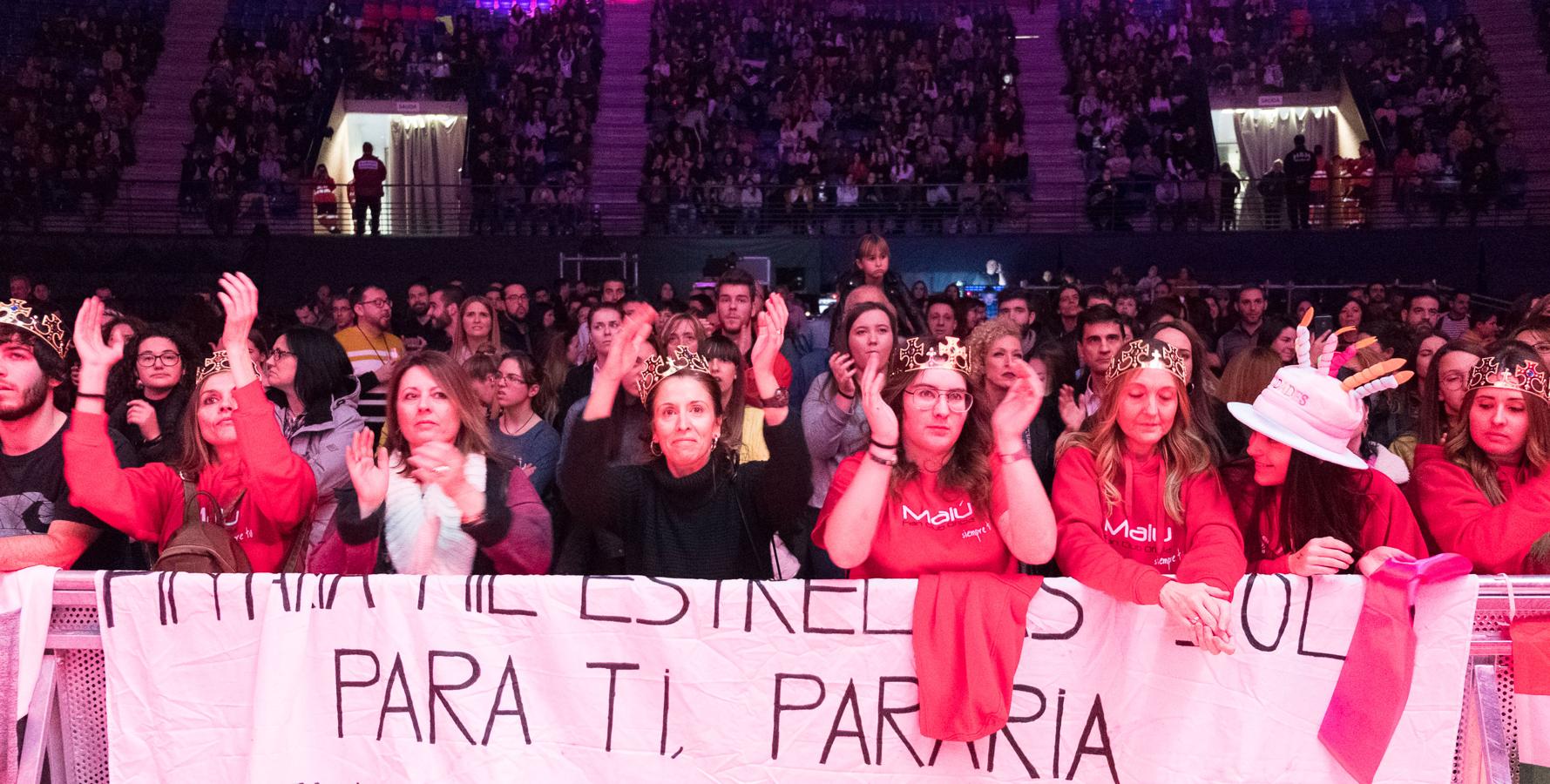 Malú mostró toda su energía en el Palacio de los Deportes.