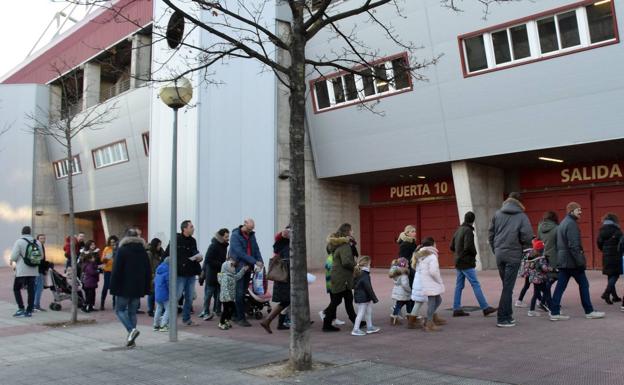 Filas en Las Gaunas el pasado día 5 de enero. 