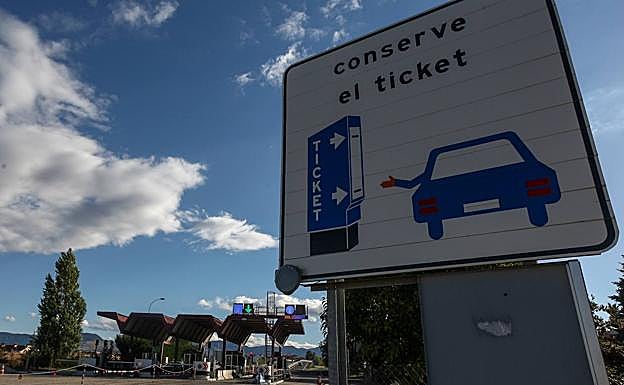 Peaje de la AP-68 en Logroño, que será eliminado