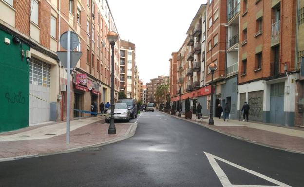 Calle que ha resultado afectada.