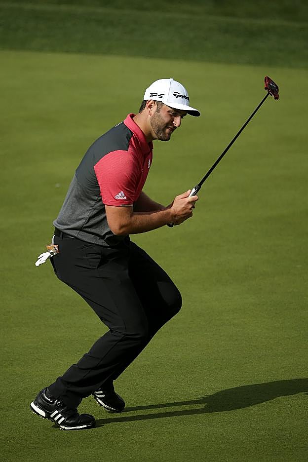 Jon Rahm, ayer. :: afp
