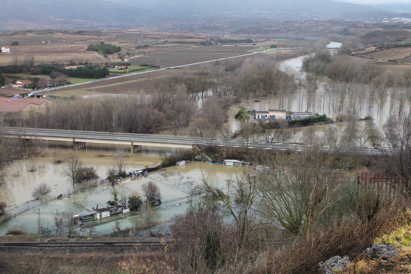 Fotos: Las lluvias provocan que los campos se aneguen en Haro