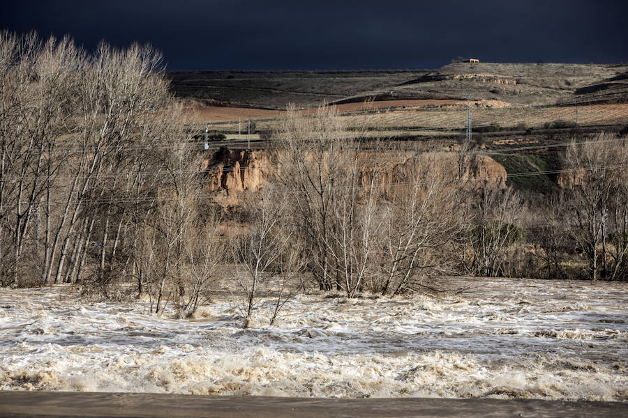 Numerosos ciudadanos se acercaron a ver las revueltas aguas durante la jornada