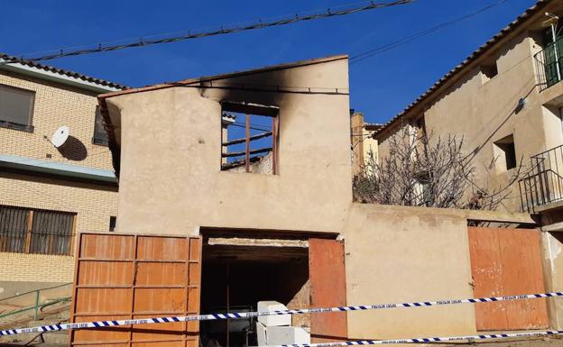 Estado en el que ha quedado la casa tras el incendio