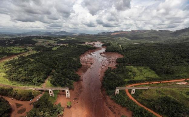 Imagen aérea del desastre en Brasil. 