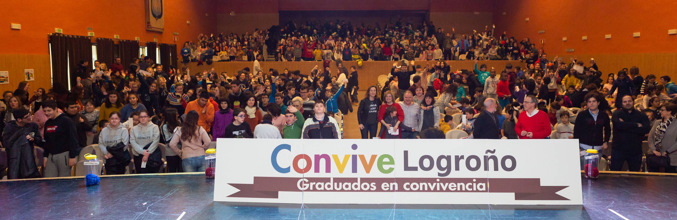 El Consistorio Logroñés ha celebrado este acto con otros centros participantes en el proyecto, una iniciativa donde se sensibiliza contra los rumores, prejuicios y estereotipos que perjudican la convivencia