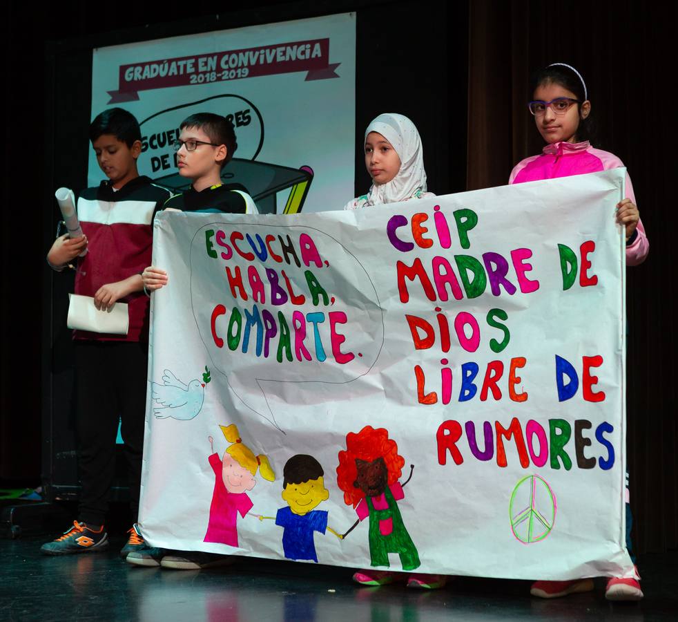 El Consistorio Logroñés ha celebrado este acto con otros centros participantes en el proyecto, una iniciativa donde se sensibiliza contra los rumores, prejuicios y estereotipos que perjudican la convivencia