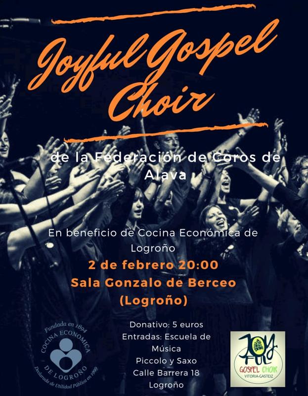 Joyful Gospel Choir actúa este sábado a beneficio de la Cocina Económica