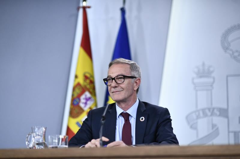 El ministro de Cultura y Deportes, José Guirao, en la rueda de prensa