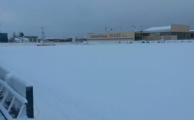 El Rollo, totalmente nevado. 