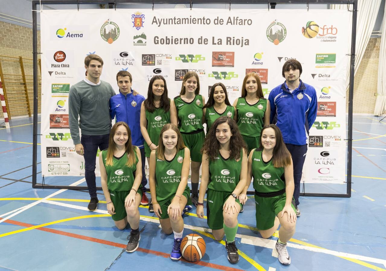 Fotos: Presentación de la temporada en el XV aniversario del Club Baloncesto Alfaro